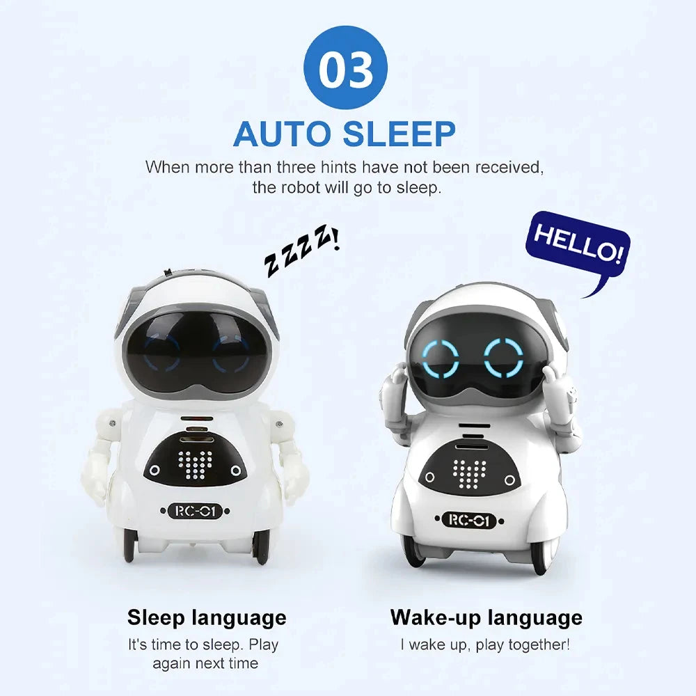 Talking Interactive voice recognition dialogue robots for children Pocket RC, Storytelling Toy