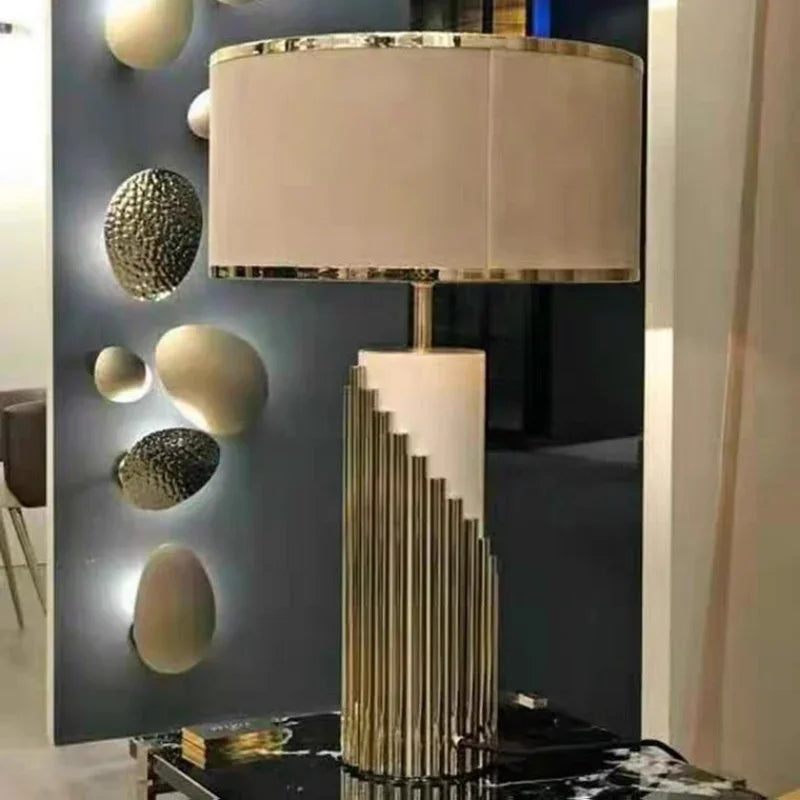 Nordic Designer's Luxury LED Akira Marble Lamp