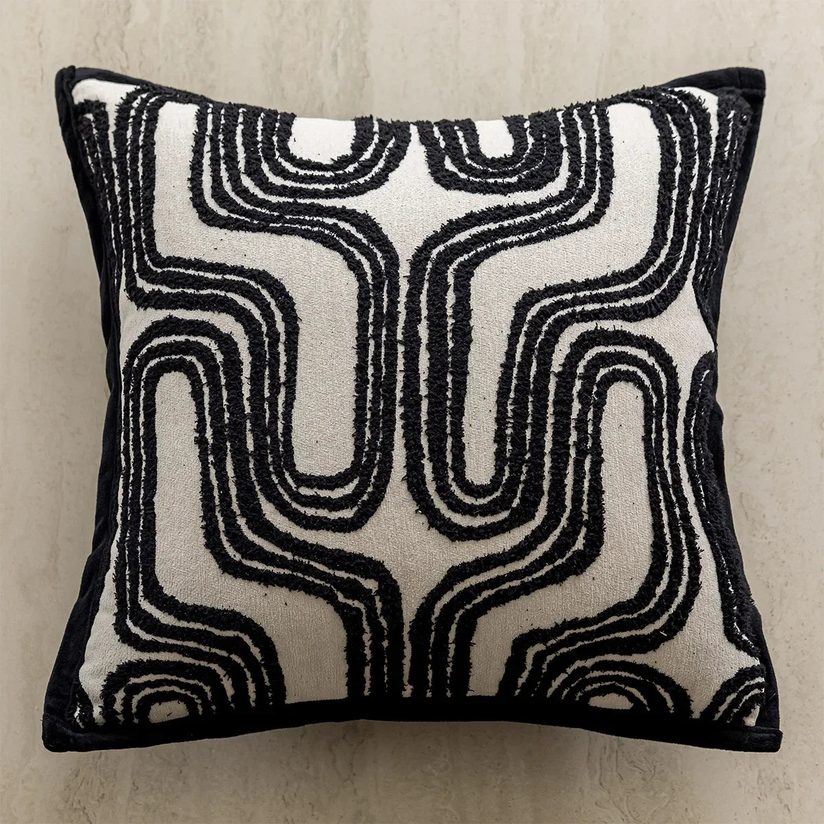 Black Throws Pillow Nordic Modern Minimalist Cushion Cover