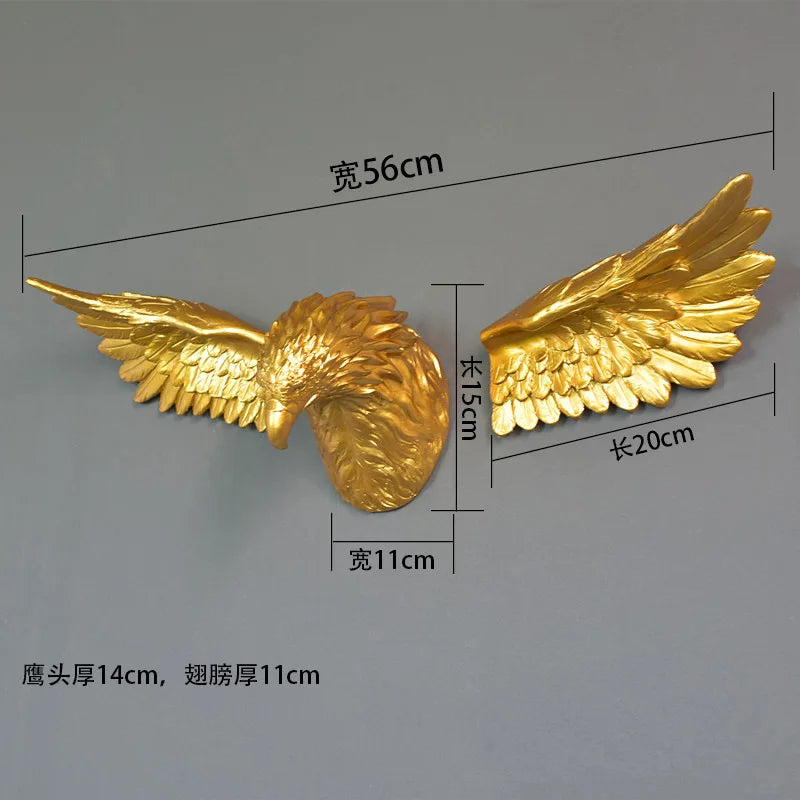 3D Eagle Head Wall Statue