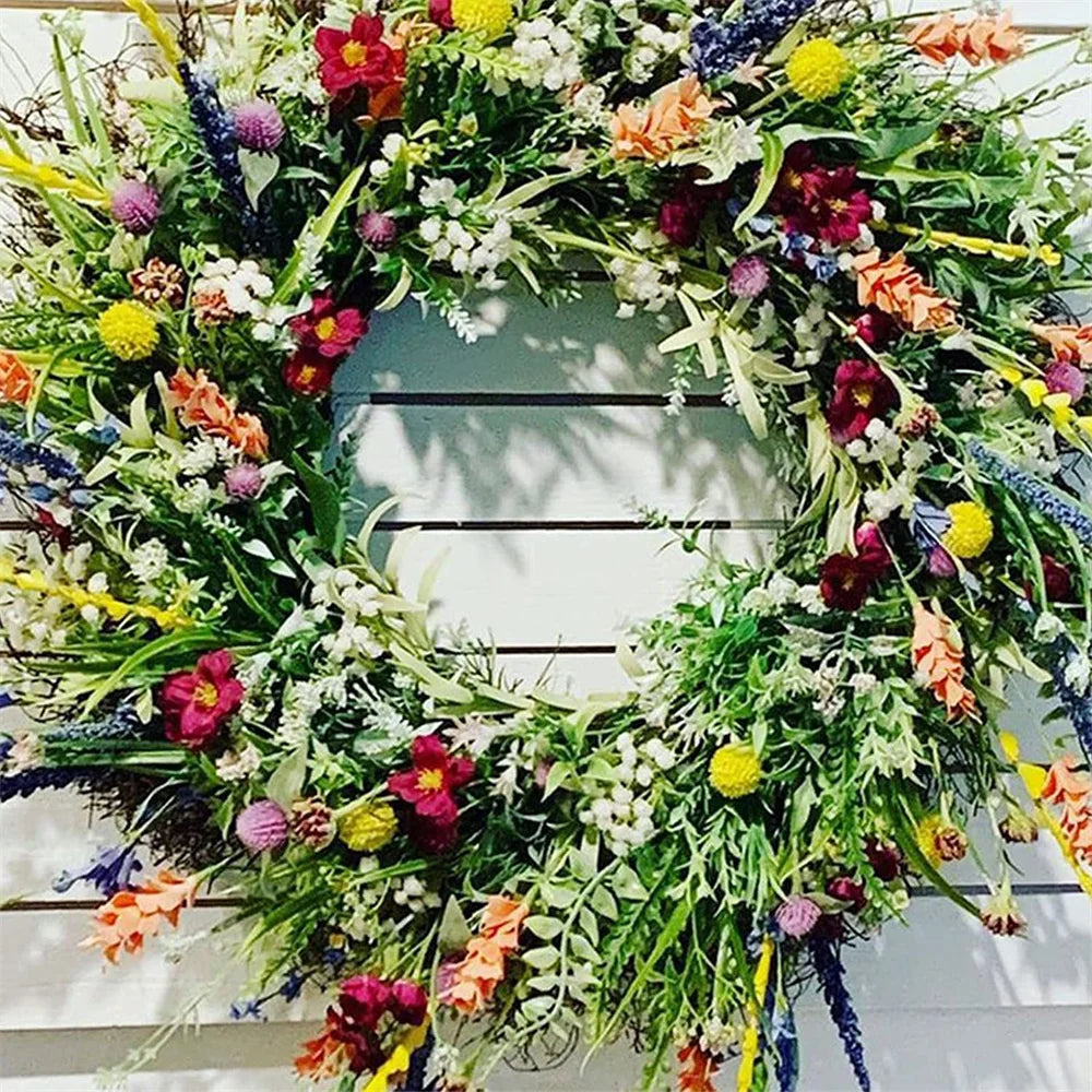 Hanging Decor Spring/Summer Texas Wildflower Wreath