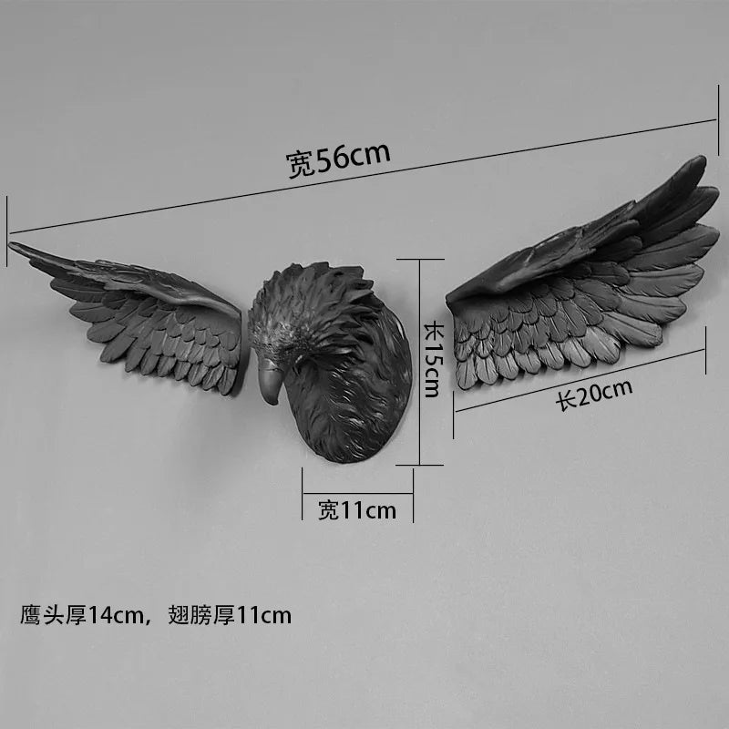 3D Eagle Head Wall Statue