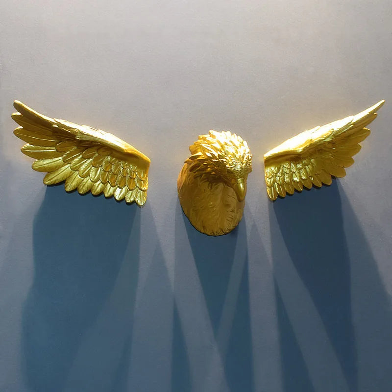 3D Eagle Head Wall Statue