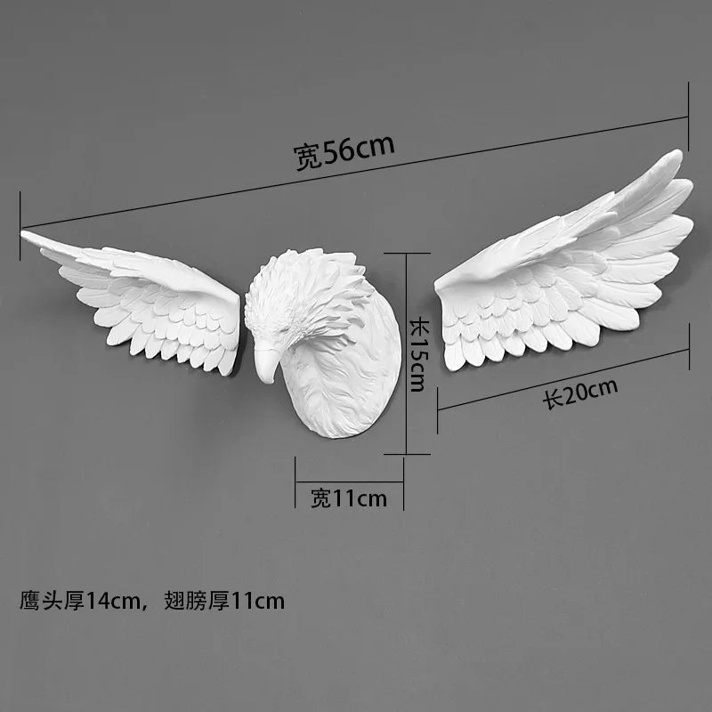3D Eagle Head Wall Statue