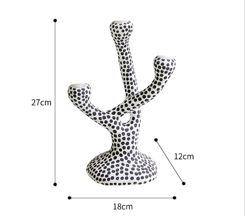 Bedroom Atmosphere Abstract Ceramic Candle Holders