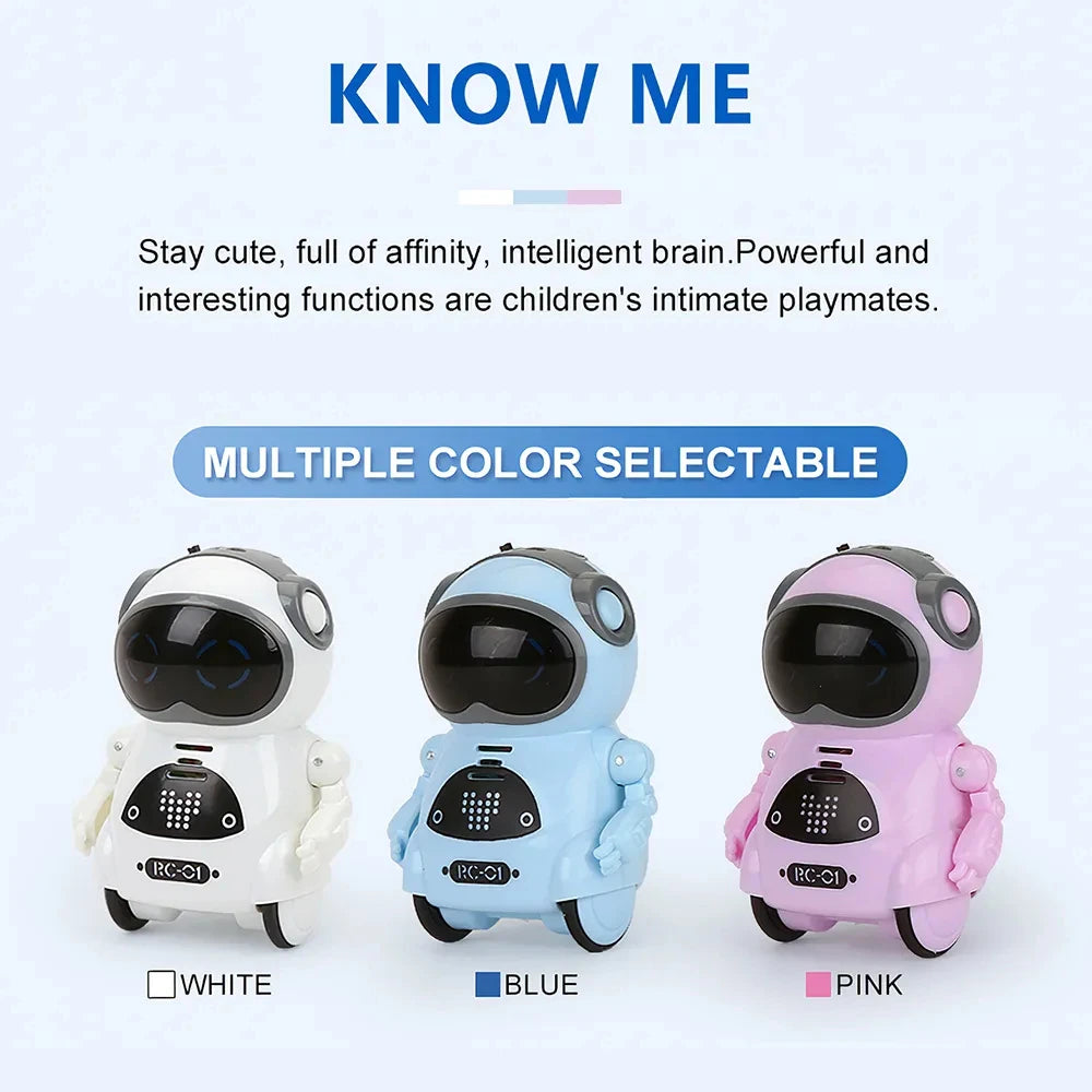 Talking Interactive voice recognition dialogue robots for children Pocket RC, Storytelling Toy