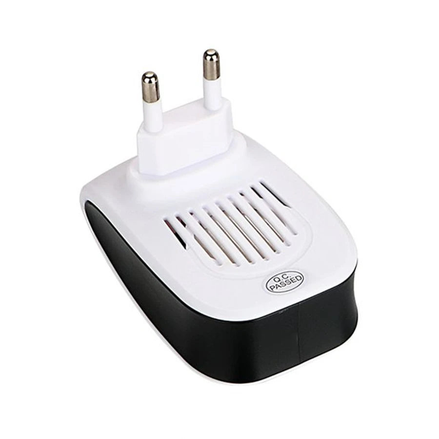 Repelente ultrasónico para ratas, cucarachas, mosquitos e insectos: dispositivo enchufable para control de roedores en casa y garaje.
