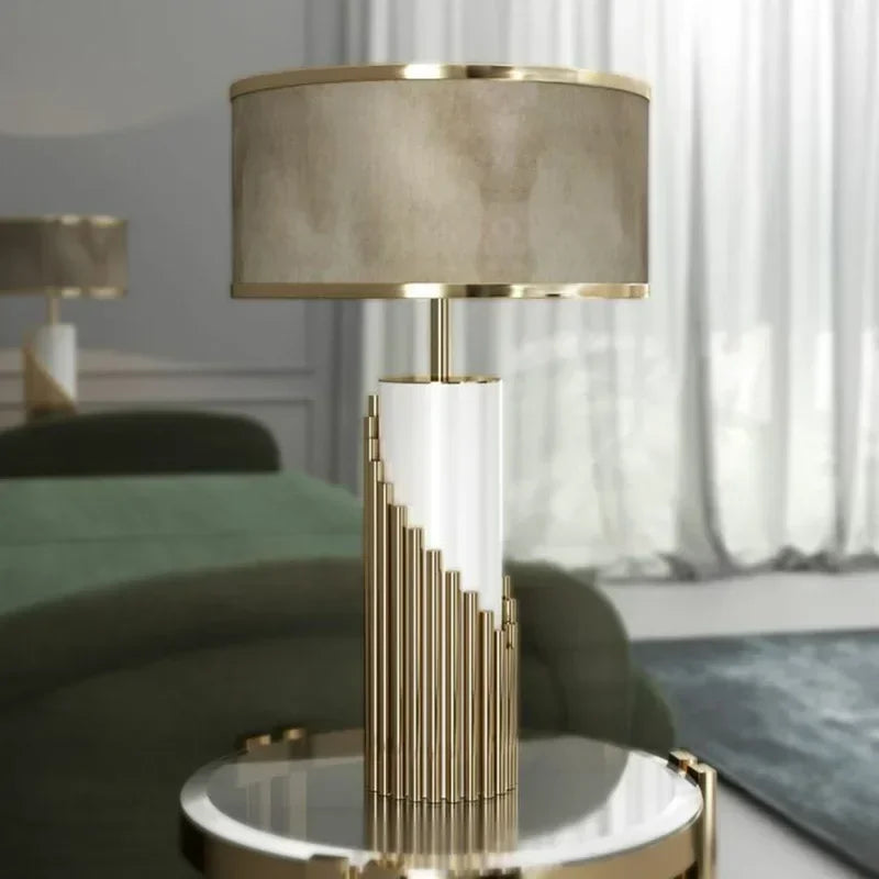 Nordic Designer's Luxury LED Akira Marble Lamp