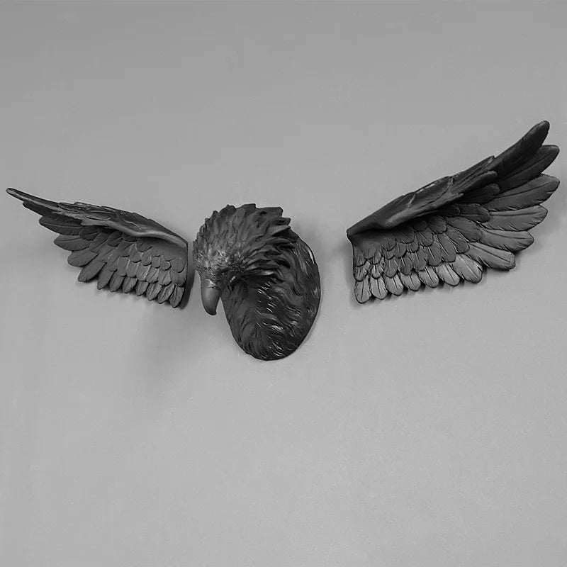 3D Eagle Head Wall Statue