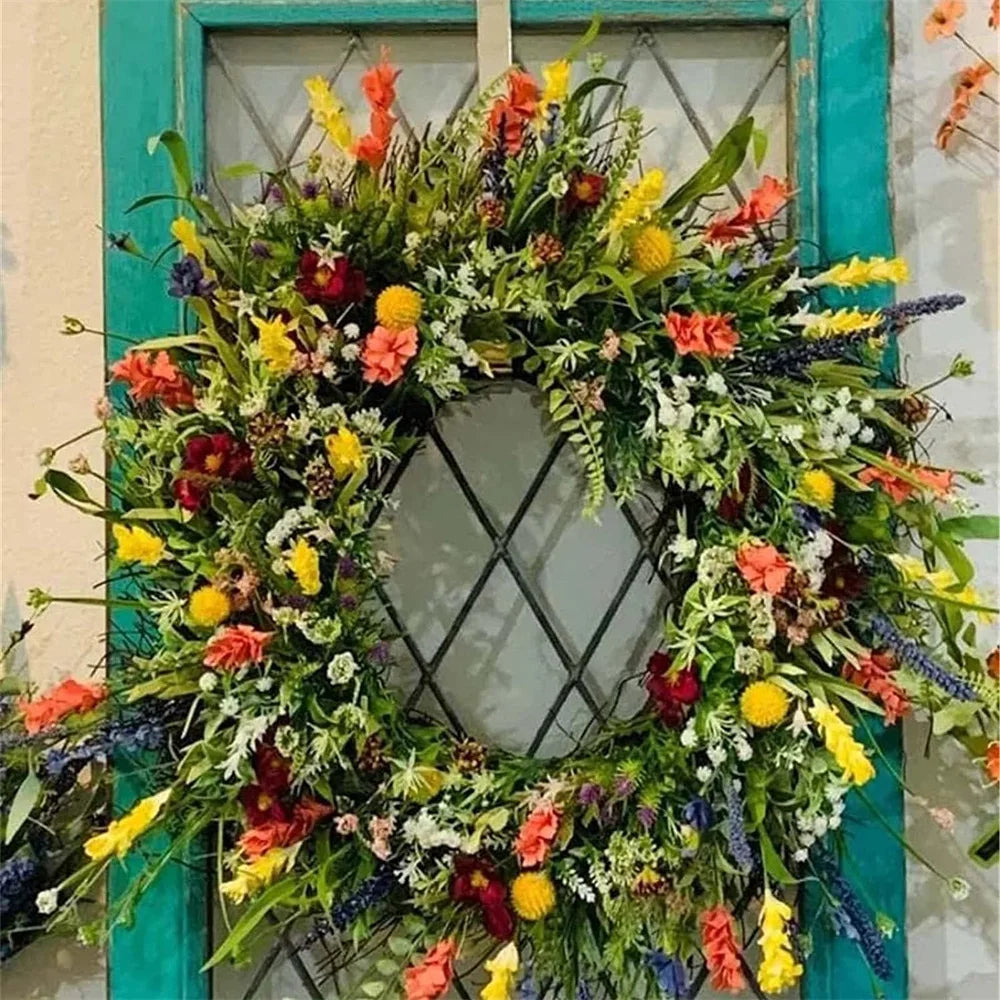 Hanging Decor Spring/Summer Texas Wildflower Wreath