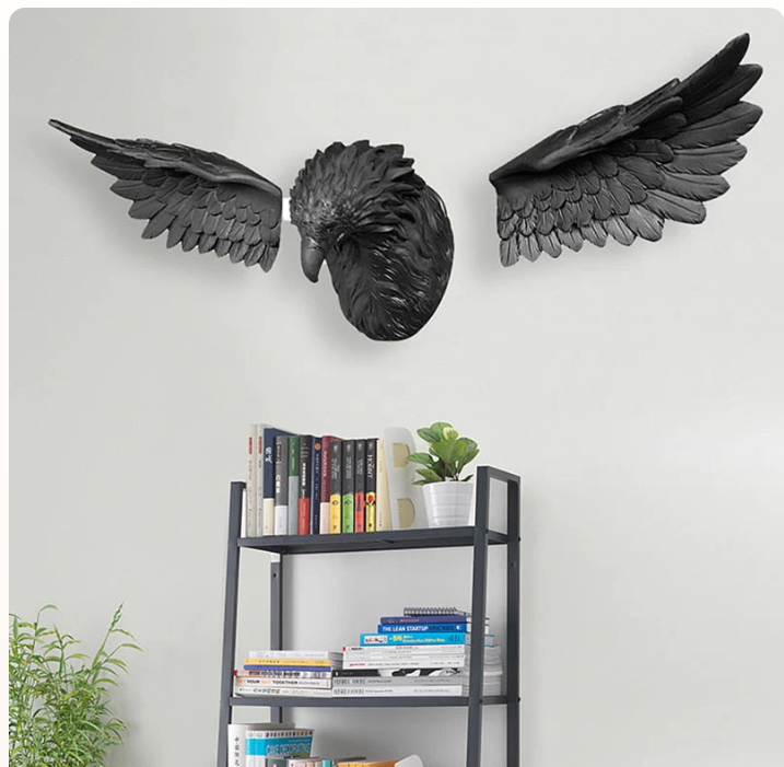 3D Eagle Head Wall Statue