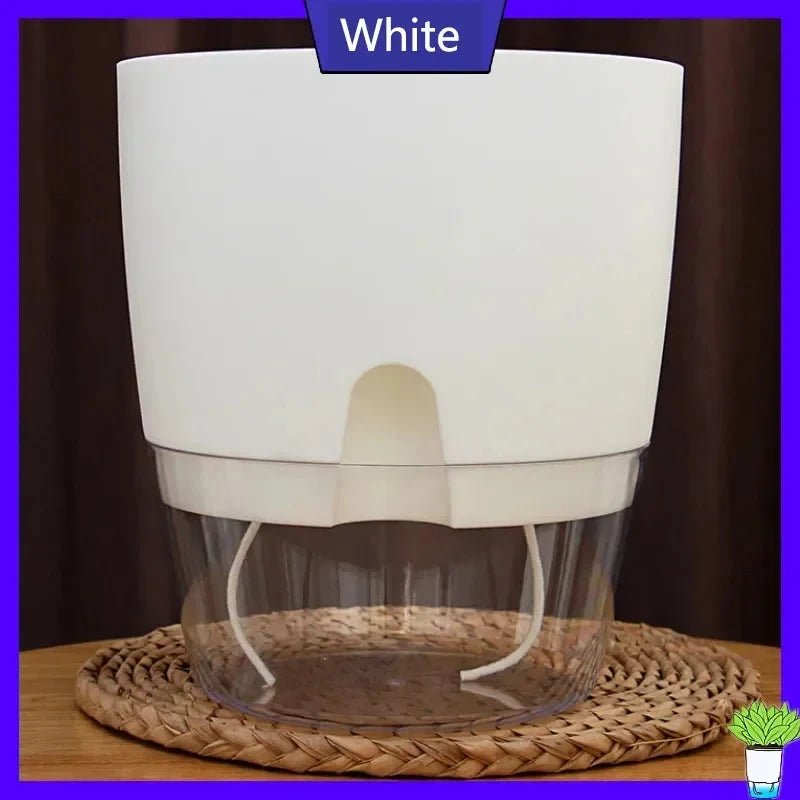 Self Watering Flowerpot Transparent Double Layer