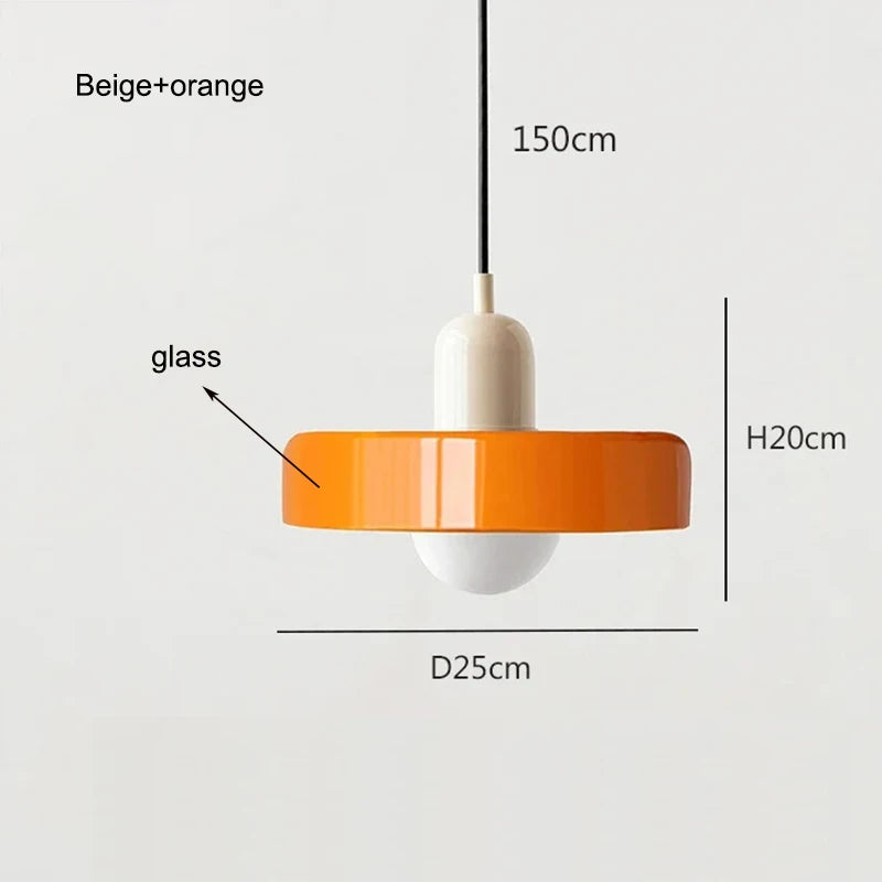 Modern Art Decor Bauhaus Glass Pendant Light