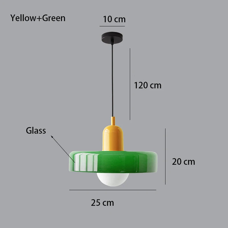 Modern Art Decor Bauhaus Glass Pendant Light