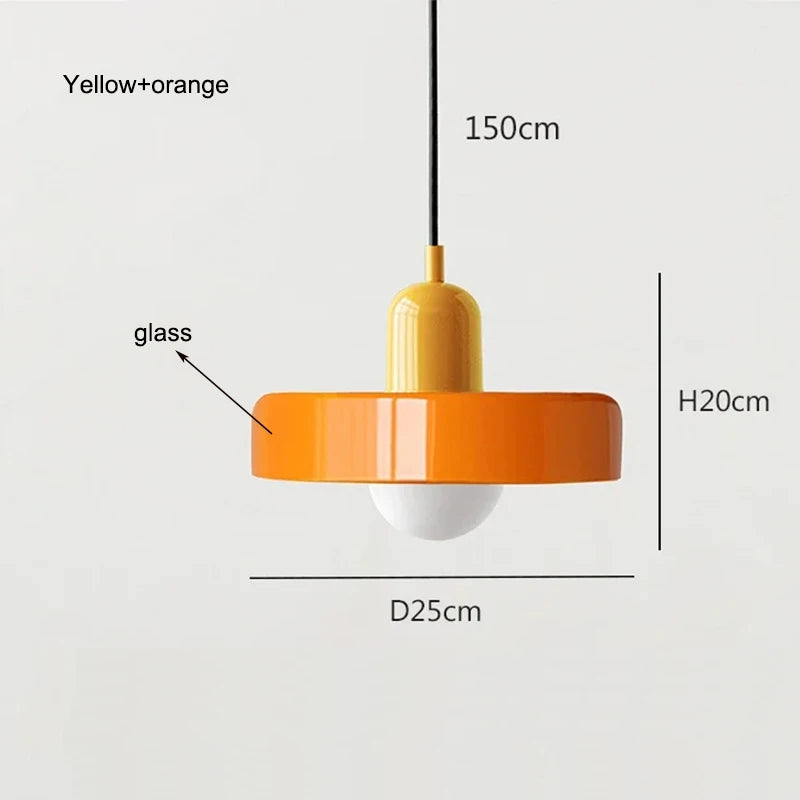 Modern Art Decor Bauhaus Glass Pendant Light
