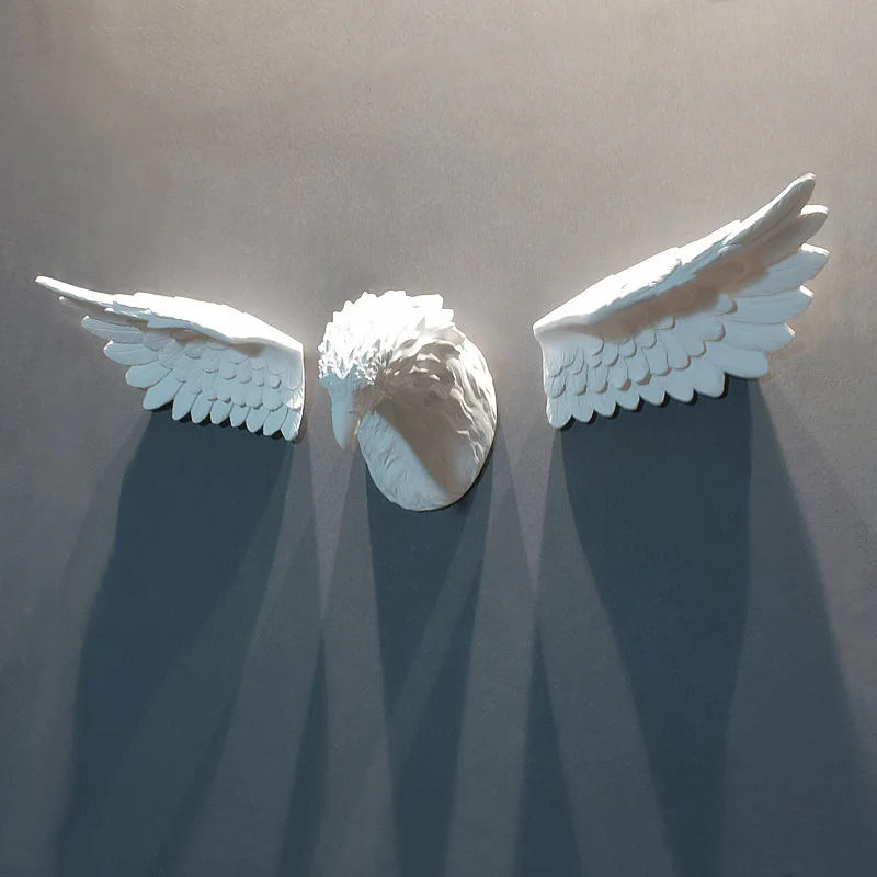 3D Eagle Head Wall Statue