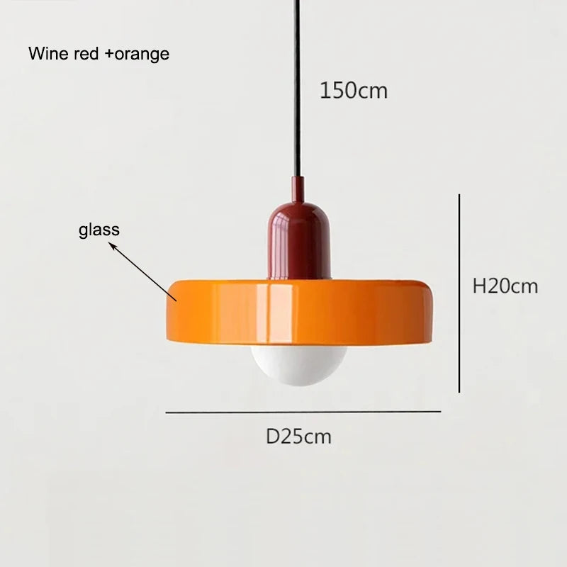 Modern Art Decor Bauhaus Glass Pendant Light