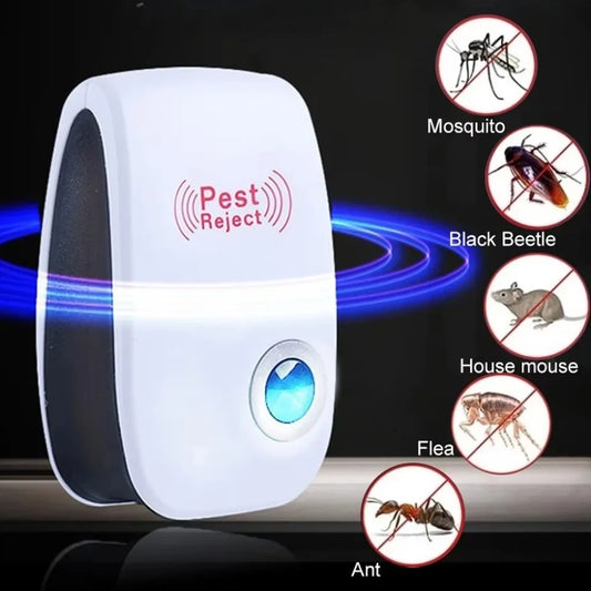 Ultrasonic Rat Cockroach Mosquito Insect Repeller – Plug-In Rodent Control Device for Home & Garage