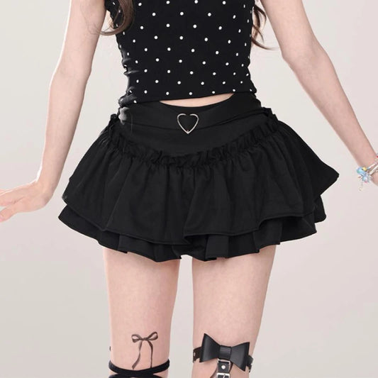 Unique Korean Fashion Skirt Women  Waist Chic Design