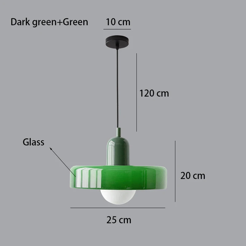 Modern Art Decor Bauhaus Glass Pendant Light